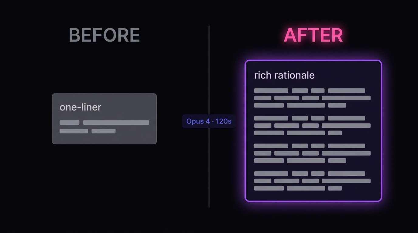 Opus rationale enrichment