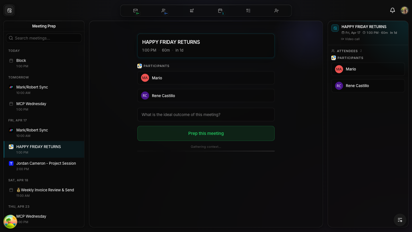 HAPPY FRIDAY RETURNS — multiple participants